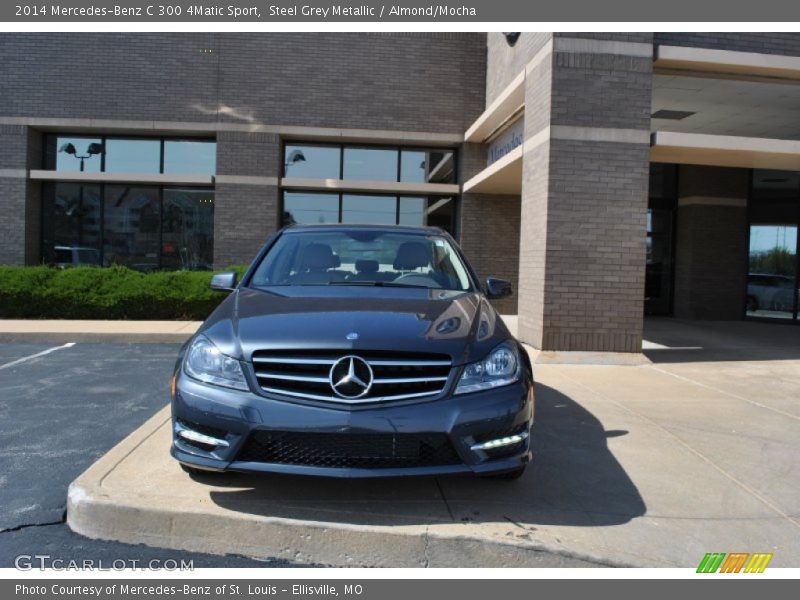 Steel Grey Metallic / Almond/Mocha 2014 Mercedes-Benz C 300 4Matic Sport