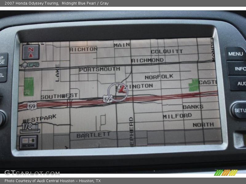 Midnight Blue Pearl / Gray 2007 Honda Odyssey Touring