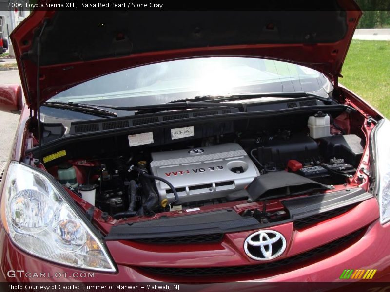 Salsa Red Pearl / Stone Gray 2006 Toyota Sienna XLE
