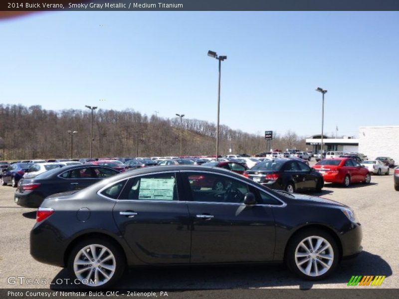 Smoky Gray Metallic / Medium Titanium 2014 Buick Verano