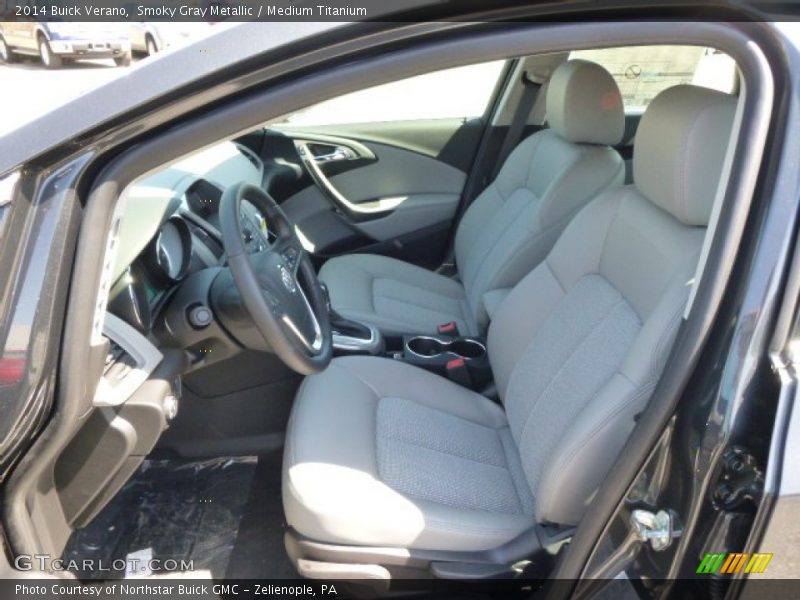 Smoky Gray Metallic / Medium Titanium 2014 Buick Verano