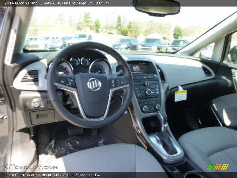 Smoky Gray Metallic / Medium Titanium 2014 Buick Verano