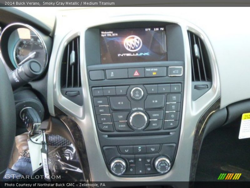 Smoky Gray Metallic / Medium Titanium 2014 Buick Verano