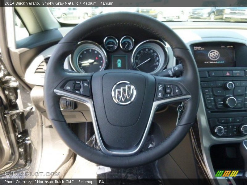 Smoky Gray Metallic / Medium Titanium 2014 Buick Verano