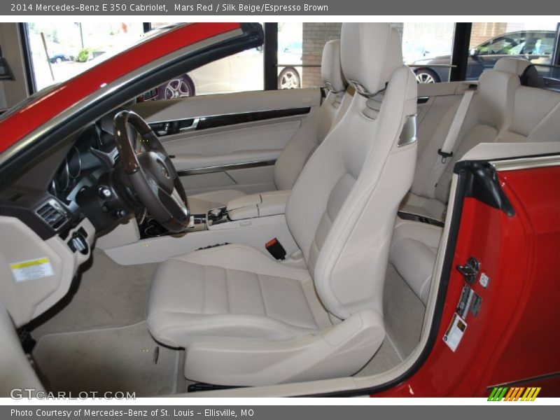 Mars Red / Silk Beige/Espresso Brown 2014 Mercedes-Benz E 350 Cabriolet