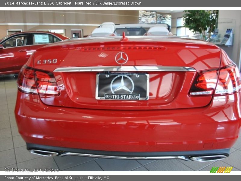 Mars Red / Silk Beige/Espresso Brown 2014 Mercedes-Benz E 350 Cabriolet