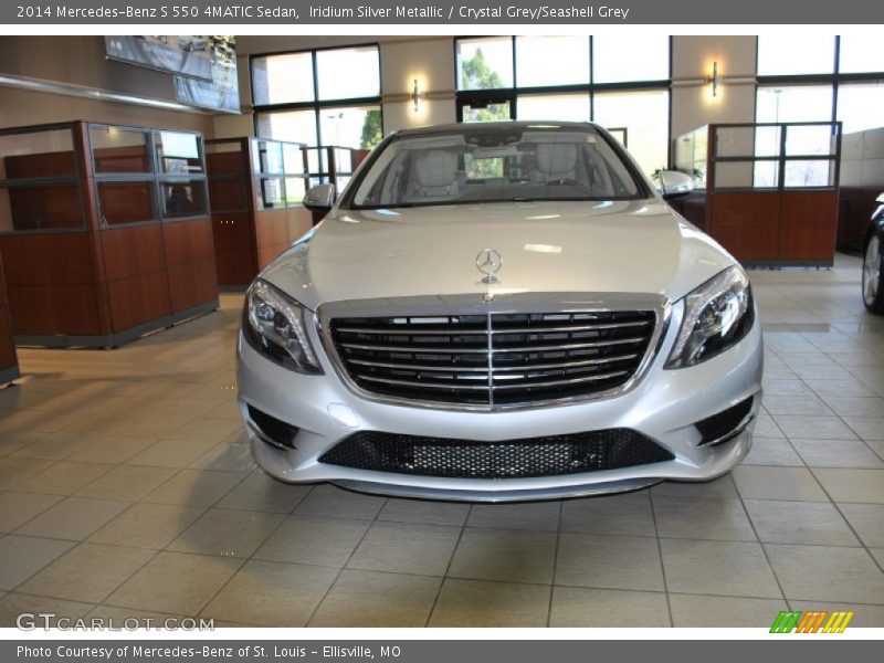 Iridium Silver Metallic / Crystal Grey/Seashell Grey 2014 Mercedes-Benz S 550 4MATIC Sedan