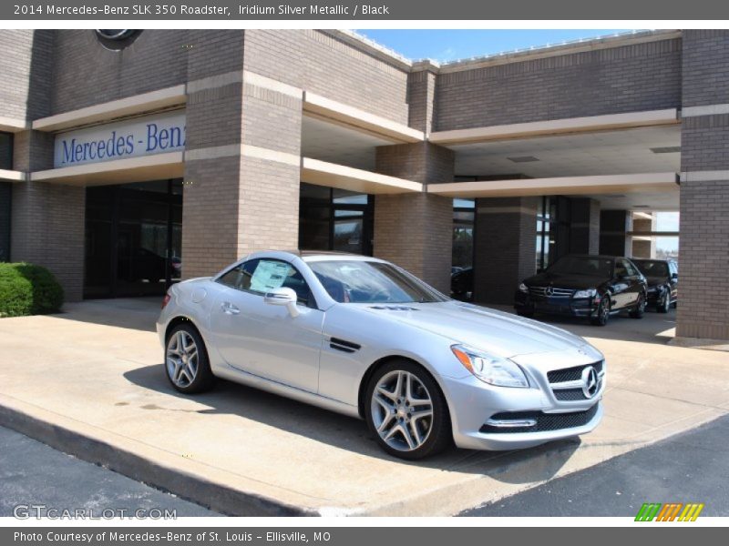 Iridium Silver Metallic / Black 2014 Mercedes-Benz SLK 350 Roadster