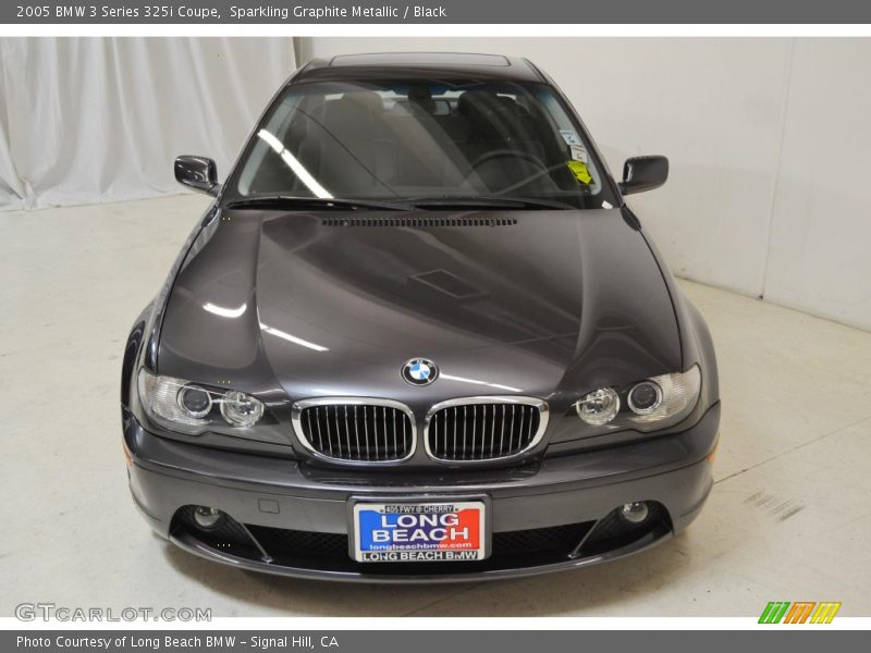 Sparkling Graphite Metallic / Black 2005 BMW 3 Series 325i Coupe