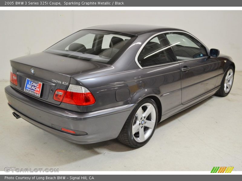 Sparkling Graphite Metallic / Black 2005 BMW 3 Series 325i Coupe