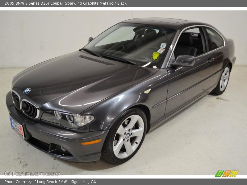 Sparkling Graphite Metallic / Black 2005 BMW 3 Series 325i Coupe
