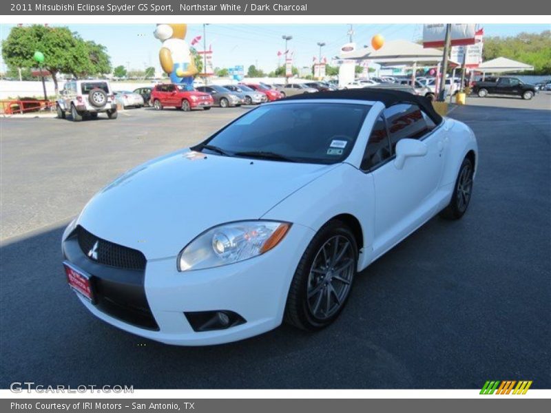 Northstar White / Dark Charcoal 2011 Mitsubishi Eclipse Spyder GS Sport