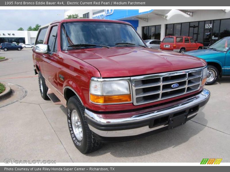 Electric Current Red Pearl / Medium Parchment 1995 Ford Bronco Eddie Bauer 4x4