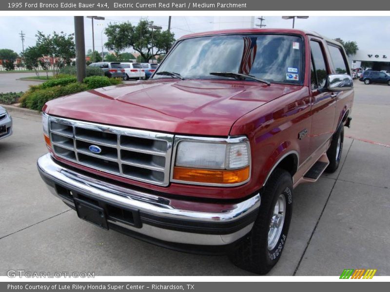 Electric Current Red Pearl / Medium Parchment 1995 Ford Bronco Eddie Bauer 4x4