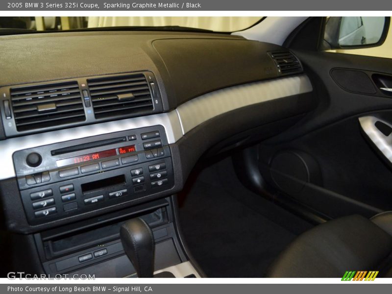 Sparkling Graphite Metallic / Black 2005 BMW 3 Series 325i Coupe