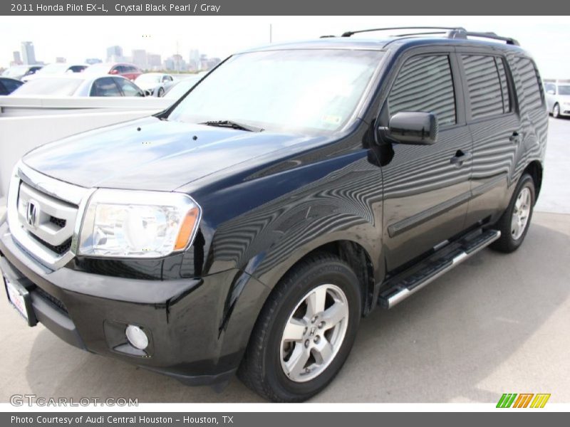 Crystal Black Pearl / Gray 2011 Honda Pilot EX-L