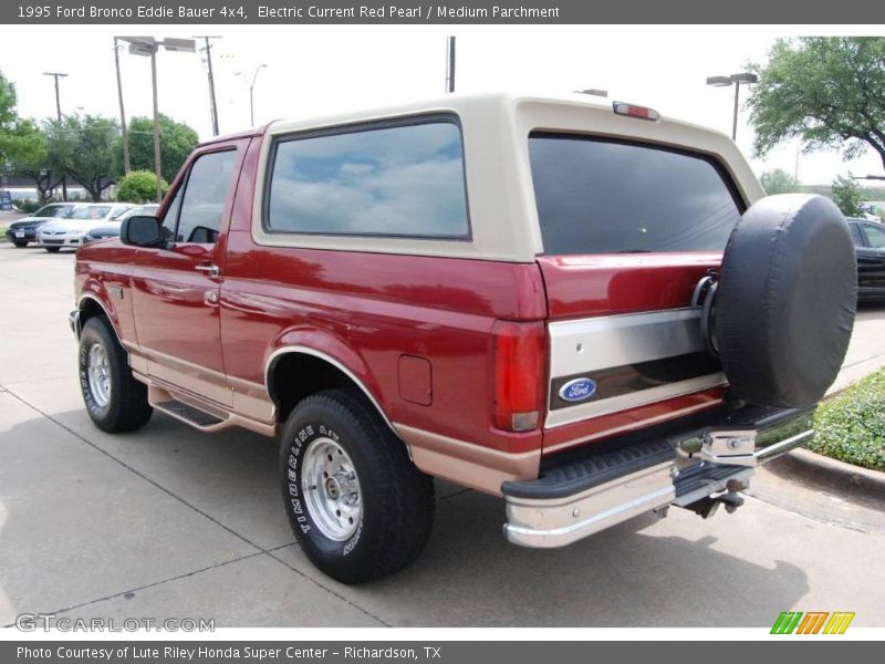 Electric Current Red Pearl / Medium Parchment 1995 Ford Bronco Eddie Bauer 4x4