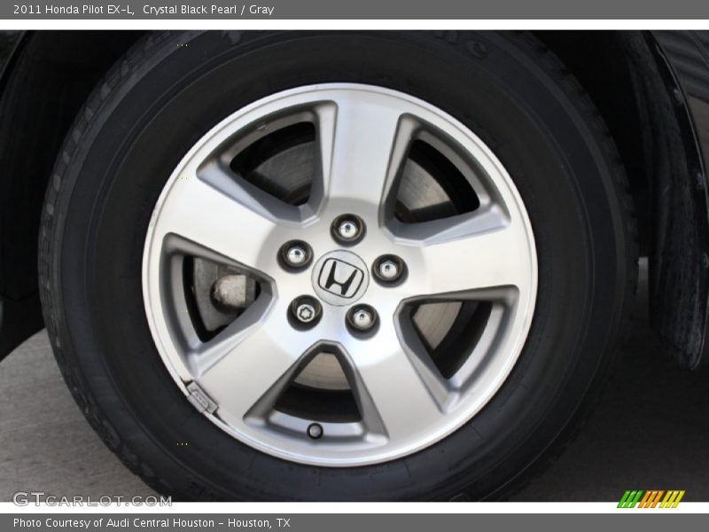 Crystal Black Pearl / Gray 2011 Honda Pilot EX-L