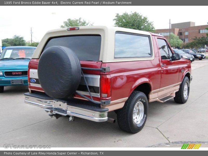 Electric Current Red Pearl / Medium Parchment 1995 Ford Bronco Eddie Bauer 4x4
