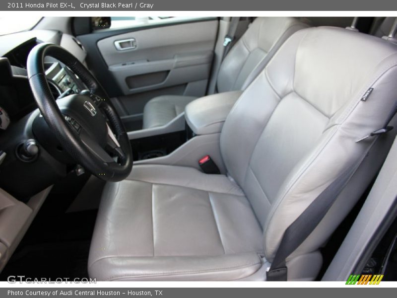 Crystal Black Pearl / Gray 2011 Honda Pilot EX-L