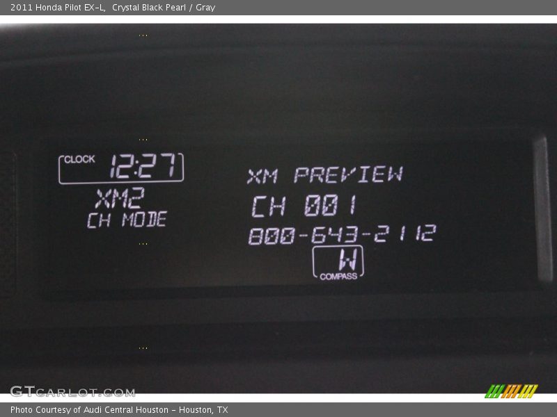 Crystal Black Pearl / Gray 2011 Honda Pilot EX-L