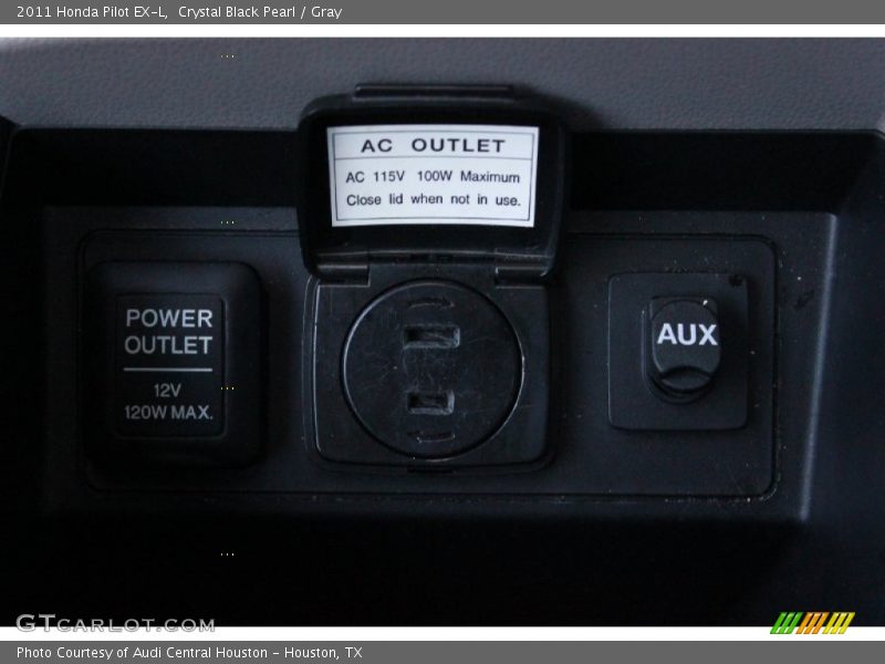Crystal Black Pearl / Gray 2011 Honda Pilot EX-L