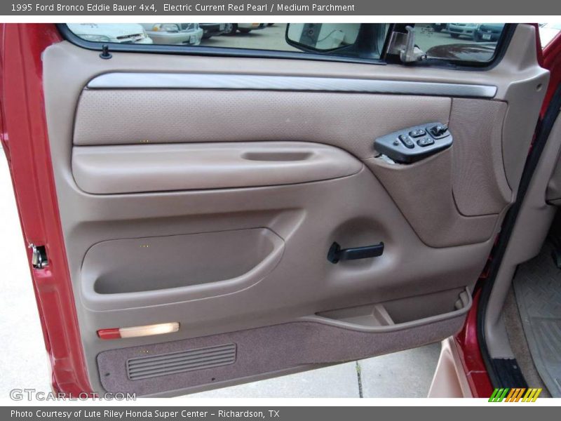 Electric Current Red Pearl / Medium Parchment 1995 Ford Bronco Eddie Bauer 4x4