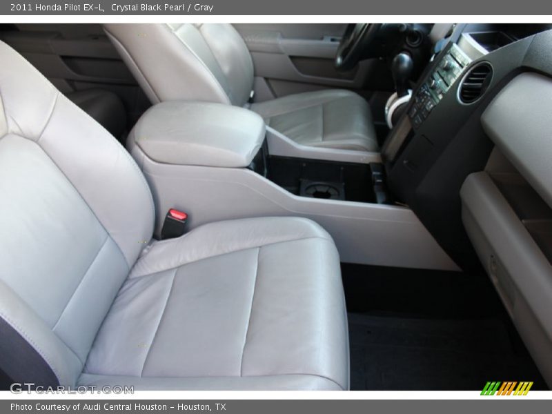 Crystal Black Pearl / Gray 2011 Honda Pilot EX-L