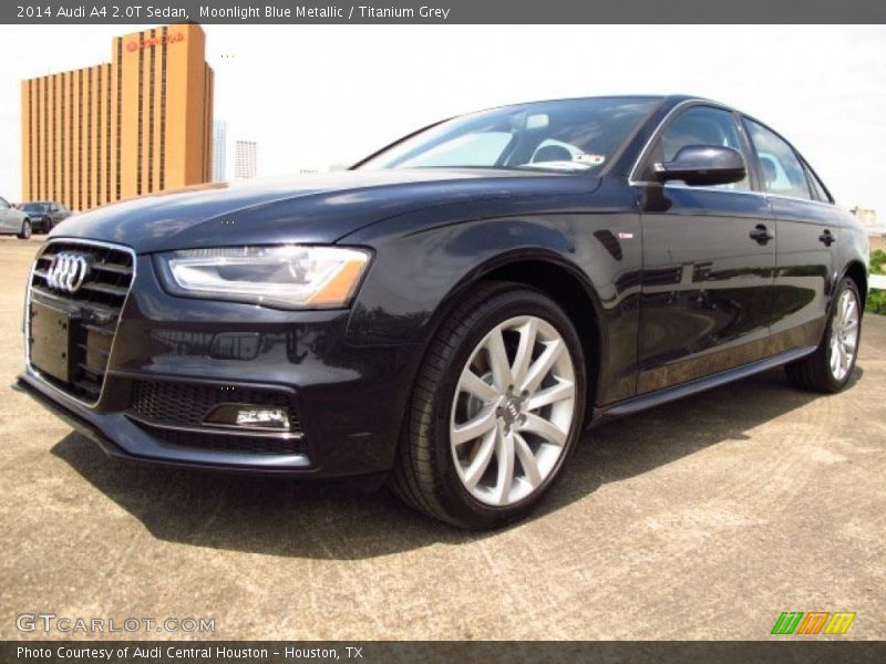 Moonlight Blue Metallic / Titanium Grey 2014 Audi A4 2.0T Sedan