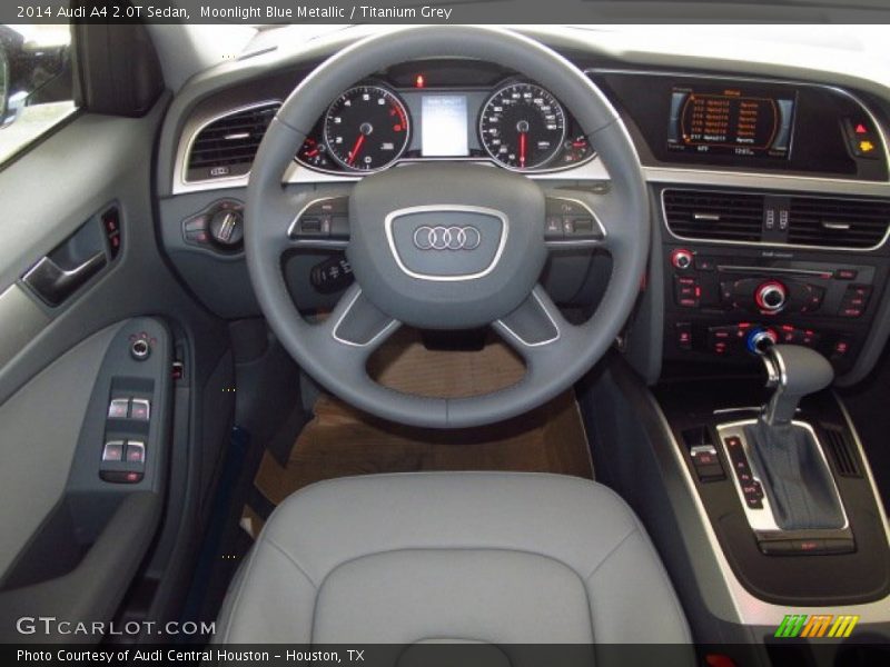 Moonlight Blue Metallic / Titanium Grey 2014 Audi A4 2.0T Sedan