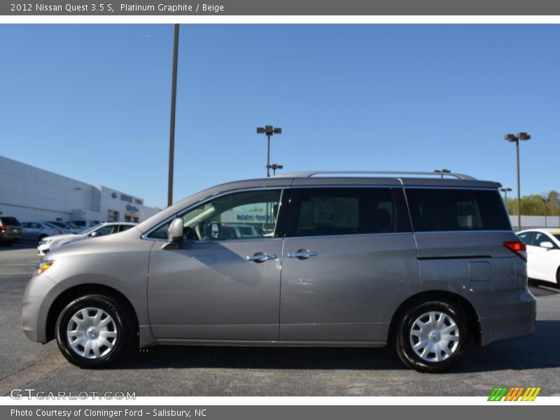 Platinum Graphite / Beige 2012 Nissan Quest 3.5 S