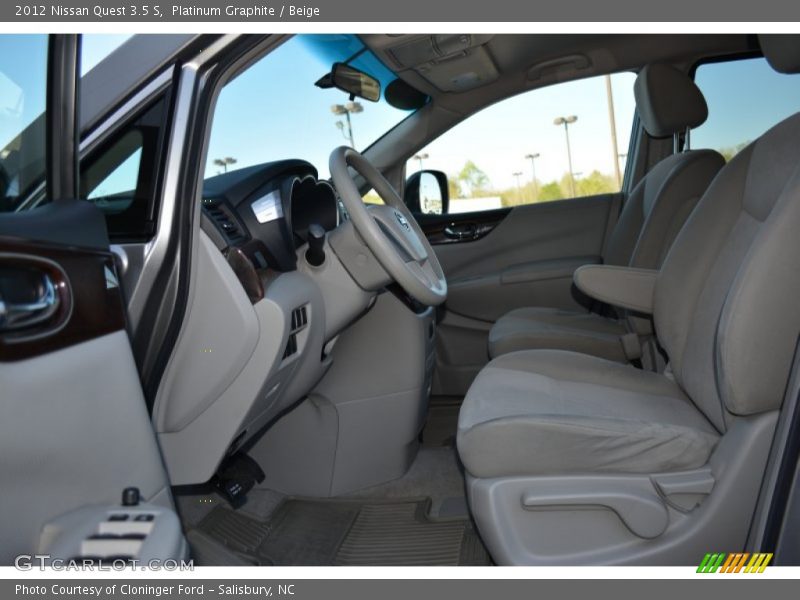 Platinum Graphite / Beige 2012 Nissan Quest 3.5 S