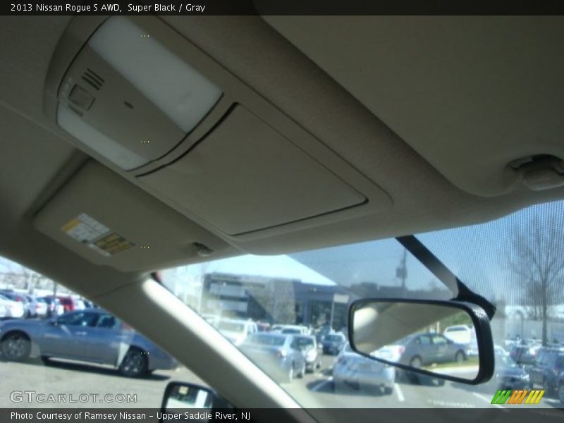 Super Black / Gray 2013 Nissan Rogue S AWD