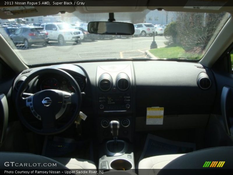 Super Black / Gray 2013 Nissan Rogue S AWD
