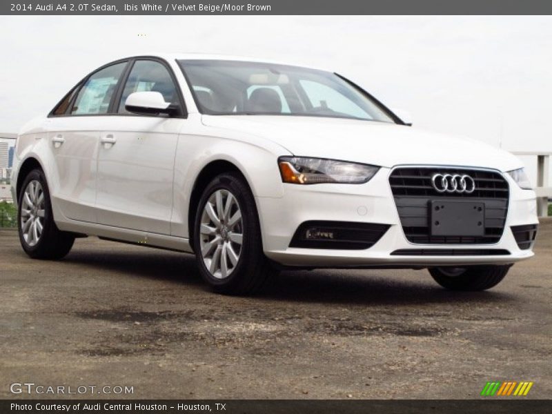 Ibis White / Velvet Beige/Moor Brown 2014 Audi A4 2.0T Sedan