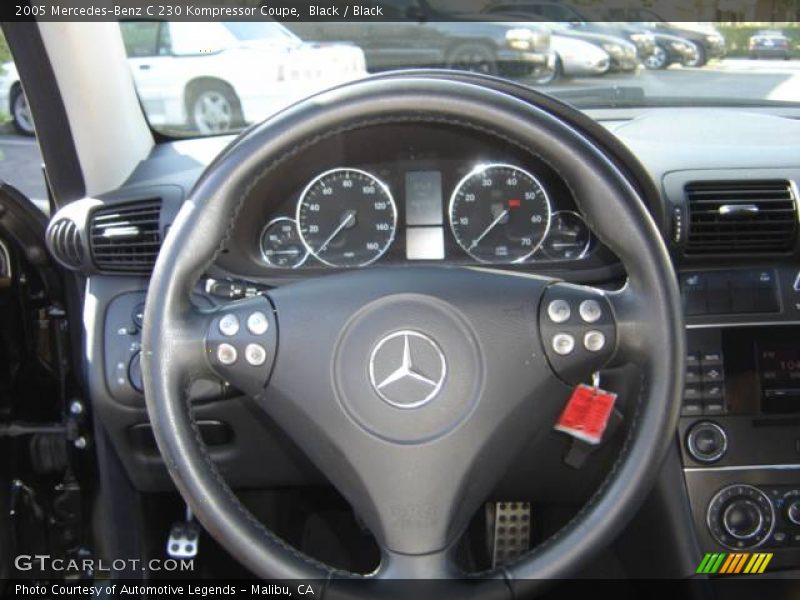 Black / Black 2005 Mercedes-Benz C 230 Kompressor Coupe