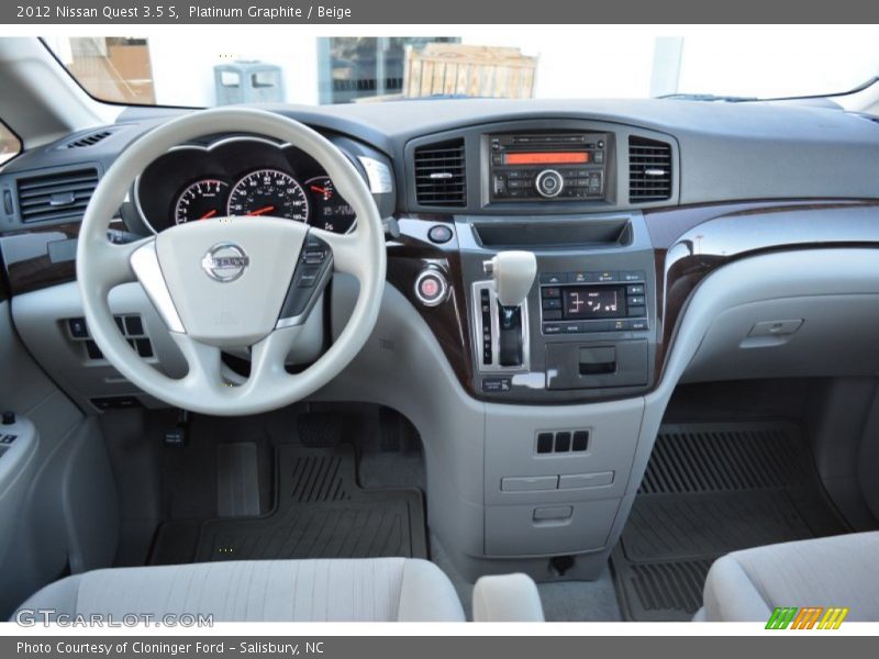 Platinum Graphite / Beige 2012 Nissan Quest 3.5 S
