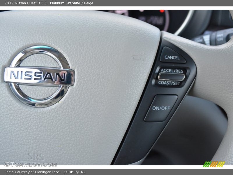 Platinum Graphite / Beige 2012 Nissan Quest 3.5 S