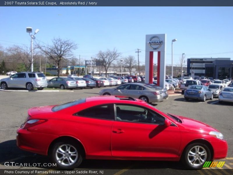 Absolutely Red / Ivory 2007 Toyota Solara SLE Coupe