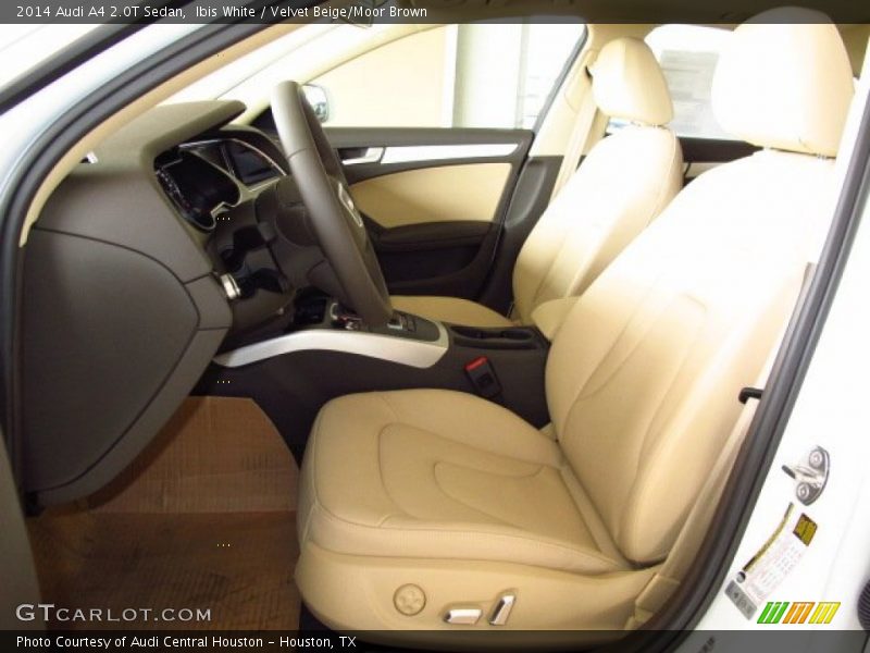 Ibis White / Velvet Beige/Moor Brown 2014 Audi A4 2.0T Sedan