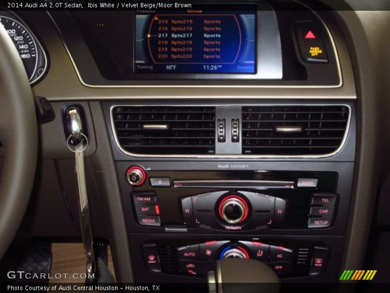 Ibis White / Velvet Beige/Moor Brown 2014 Audi A4 2.0T Sedan