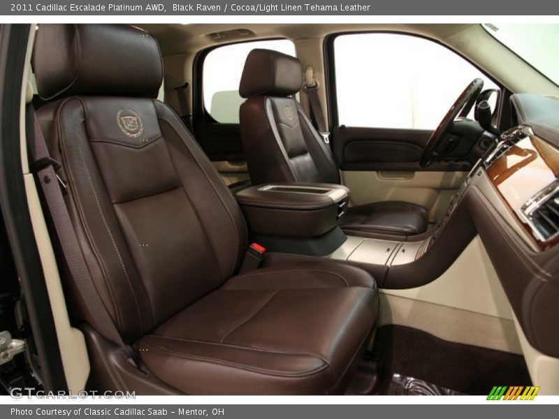 Front Seat of 2011 Escalade Platinum AWD