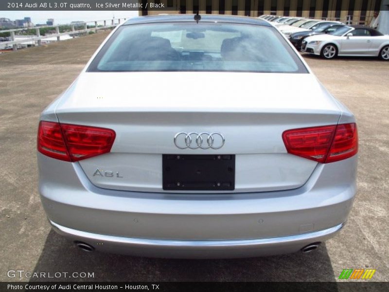 Ice Silver Metallic / Black 2014 Audi A8 L 3.0T quattro