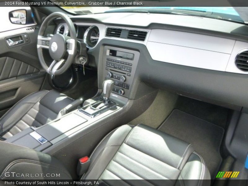  2014 Mustang V6 Premium Convertible Charcoal Black Interior