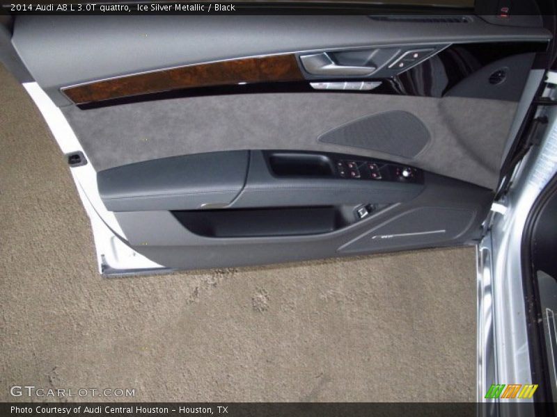Ice Silver Metallic / Black 2014 Audi A8 L 3.0T quattro