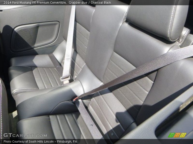 Grabber Blue / Charcoal Black 2014 Ford Mustang V6 Premium Convertible
