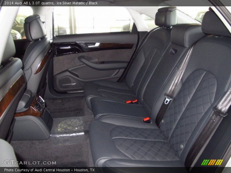 Ice Silver Metallic / Black 2014 Audi A8 L 3.0T quattro