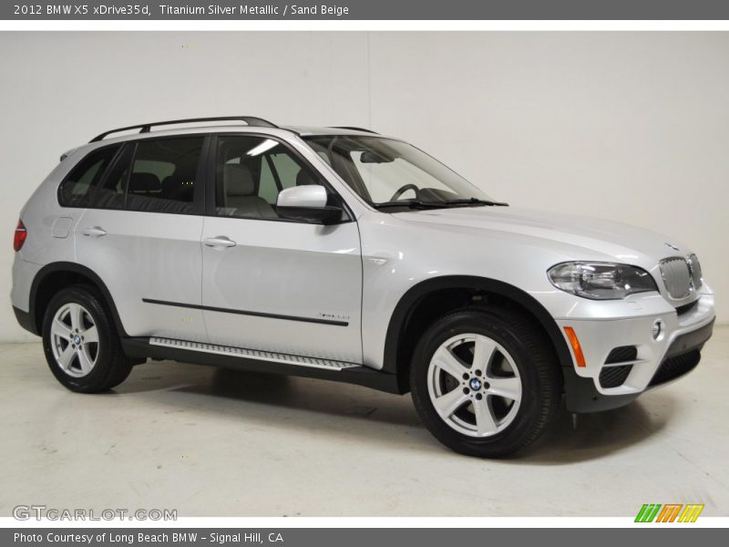 Titanium Silver Metallic / Sand Beige 2012 BMW X5 xDrive35d