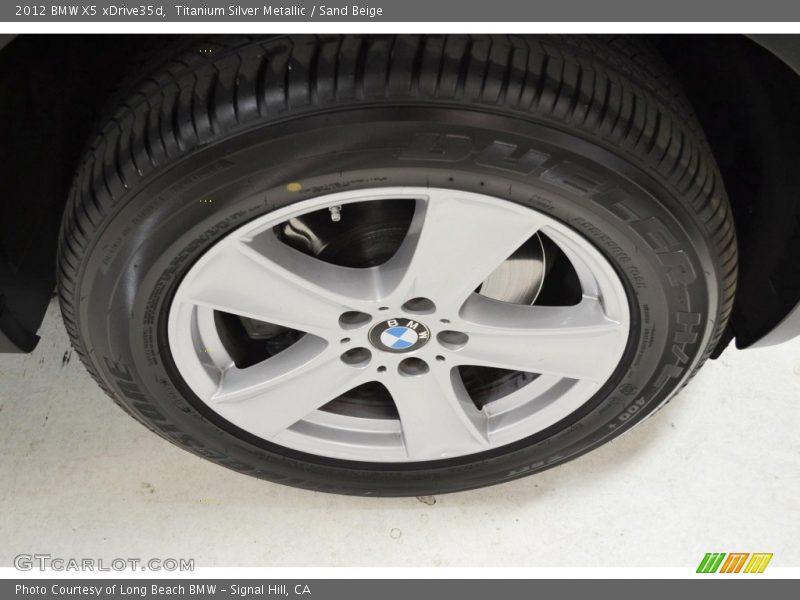 Titanium Silver Metallic / Sand Beige 2012 BMW X5 xDrive35d