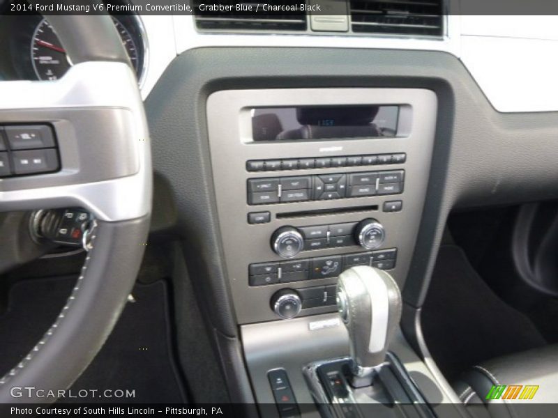 Grabber Blue / Charcoal Black 2014 Ford Mustang V6 Premium Convertible
